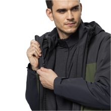 Jack Wolfskin Winterjacke 3in1 DNA Tundra (sehr warm, wind- und wasserdicht) grün/grau Herren